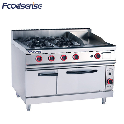 Guangzhou manufacturer lpg cooking portable gas stove grill stainless steel with 4 burners